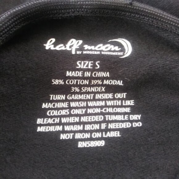 Half Moon by Modern Movement women's size S black hoodie - Picture 12 of 13